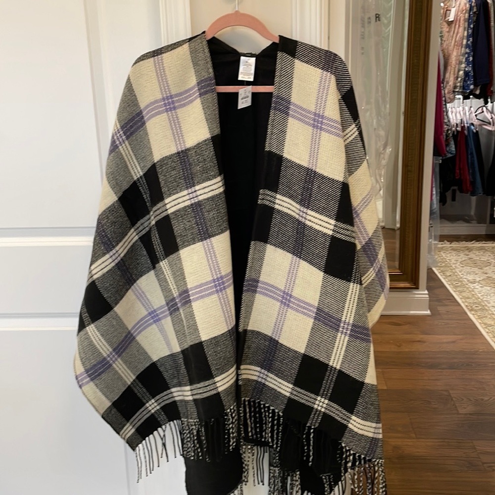 JCrew wrap/cape with fringe